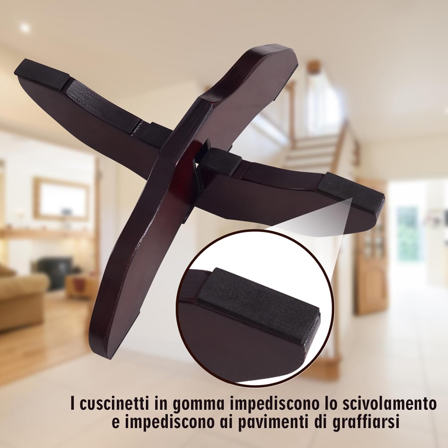 Cancelletto di Sicurezza Barriera Protettiva per Cani Animali Domestici Bambini, Pieghevole, in Legno di Pino, 3/4 pezzi (Piede Adatto)