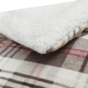 Plaid Coperta Sherpa Pile Doppio Strato Morbida Calda Vellutata Matrimoniale Dis.E