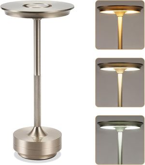 ZMH Lampada da tavolo wireless set 2 pezzi batteria touch dimmerabile USB ricaricabile per comodino camera letto