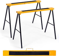 2 Cavalletti da Lavoro Pieghevoli, Coppia di Cavalletti in Metallo per Segare, Carico Fino a 275 kg (Modello 1)