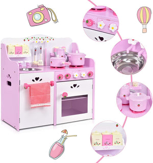 Giocattolo da Cucina per Bambini, Giocattolo Cucina a Tema Fragole, 63 x 30 x 60 cm