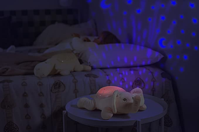 Luce Notturna Bambini Lampada Proiettore Per Neonati Ricaricabile Regalo Colori Notte Peluche Per Neonato Portatile Comp