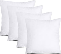 Set 4 Imbottiture Cuscini Divano 45 cm, Anima Anallergica, Cuscino Morbido per Arredo, Cuscino Interno Made in Italy (4 Imbottiture, 45x45 Cm)