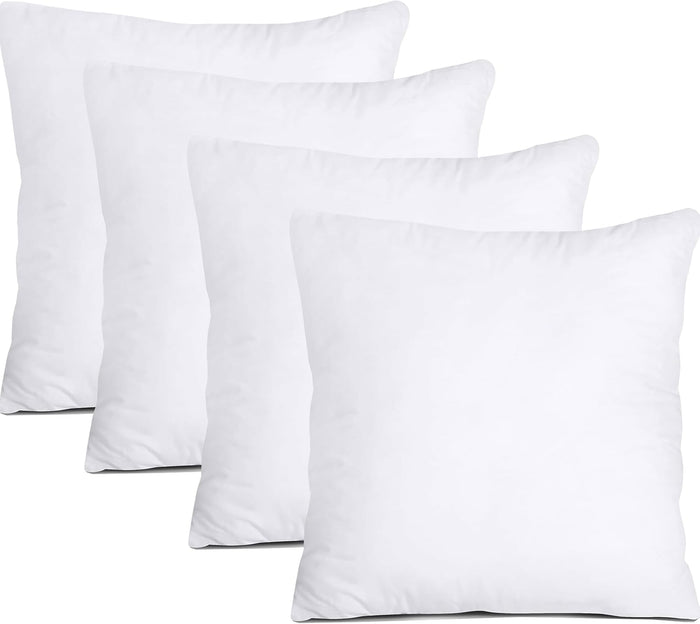 Set 4 Imbottiture Cuscini Divano 45 cm, Anima Anallergica, Cuscino Morbido per Arredo, Cuscino Interno Made in Italy (4 Imbottiture, 45x45 Cm)