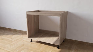 Base da lavello d appoggio con Le Seguenti Misure l=80 cm p=55 cm h=72 cm Colore Olmo con spedizione in Kit Senza Ante