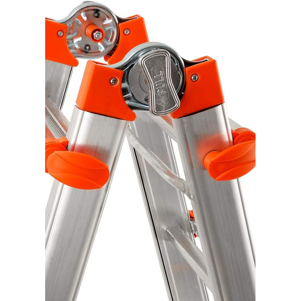 SCALA ALLUMINIO TELESCOPICA MULTIFUNZIONE GRADINI 6+6 PEPPINA 150KG GIGANTISSIMA GIERRE AL060