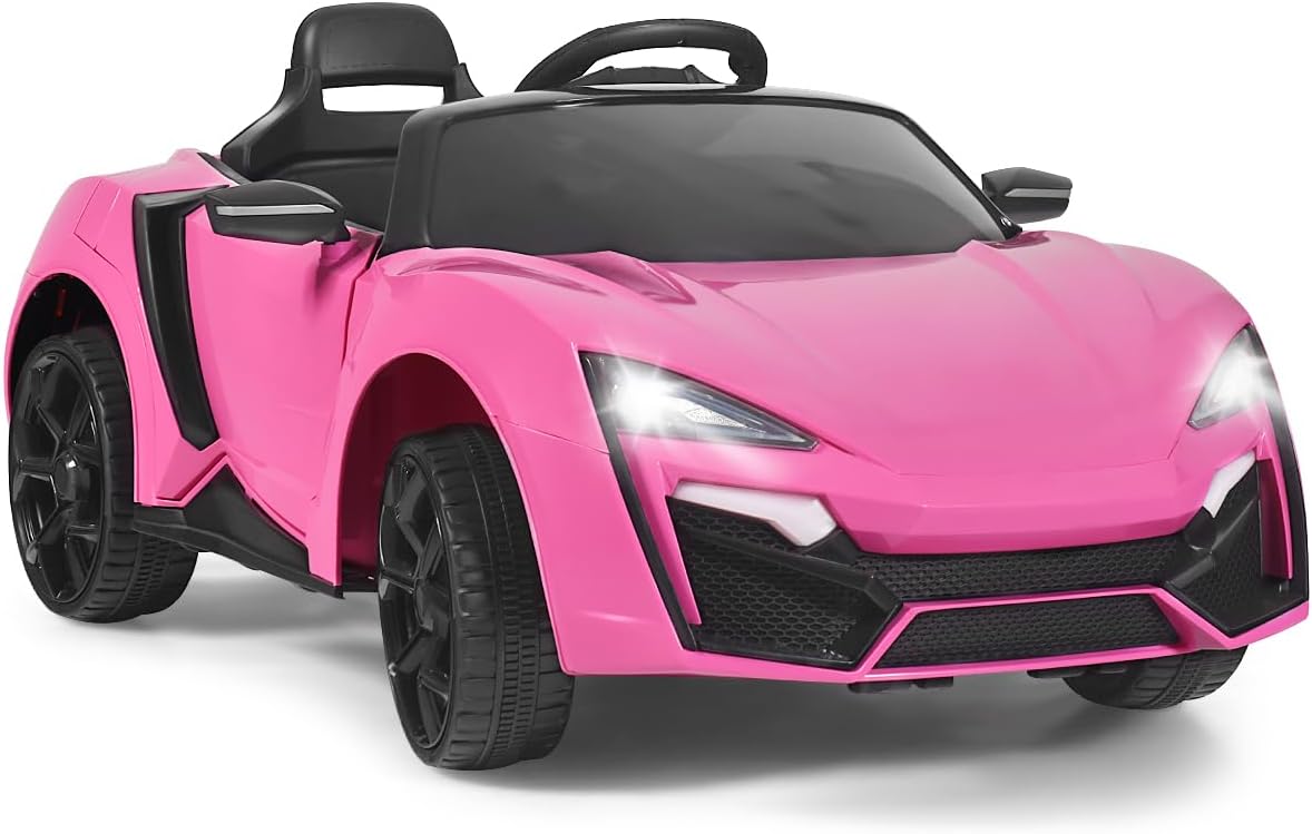 12V Macchina Elettrica per Bambini, Veicolo Elettrico per Bambini con Telecomando e Molla Ammortizzante, Funzione Avvio Dolce, Velocità 3-5 km/h