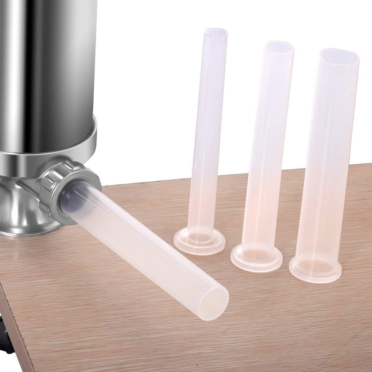 Macchina per la Produzione di salsicce, Corpo in acciaio inossidabile, Insaccatrice Manuale, siringa con 4 tubi di Riempimento