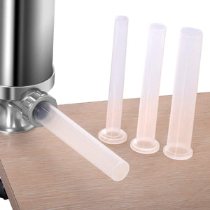 Macchina per la Produzione di salsicce, Corpo in acciaio inossidabile, Insaccatrice Manuale, siringa con 4 tubi di Riempimento