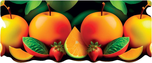 Le Forme Spicchi Tappeto Cucina 50x120 cm Sagoma Pvc Moderno Antiscivolo Stampa Digitale 3D