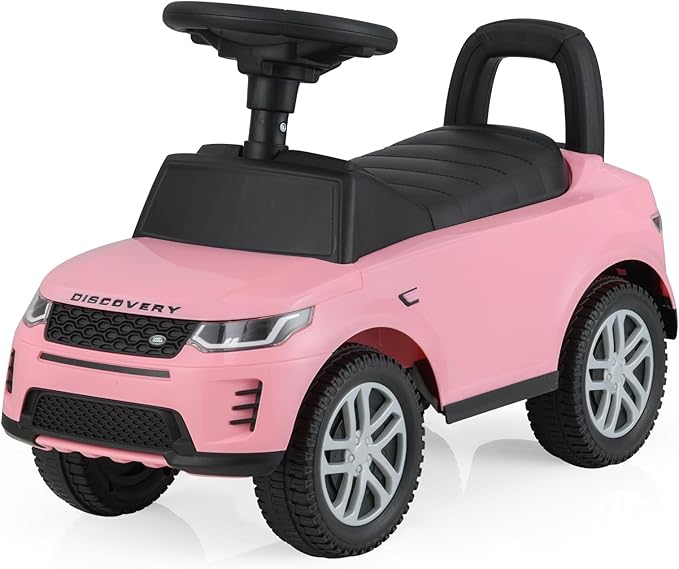 Macchinina Cavalcabile per Bambini, Macchina a Spinta con Clacson, Suoni del Motore e Spazio di Stoccaggio, Auto Giocattolo per Bambini da 1-3 Anni (Rosa)
