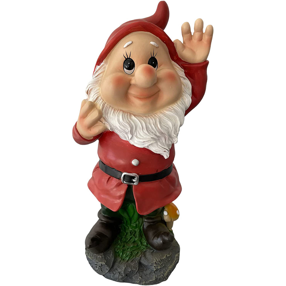 SET DA GIARDINO ESTERNO 8pz POLIRESINA BIANCANEVE H. 44cm CON 7 NANI H. 28cm 6130640