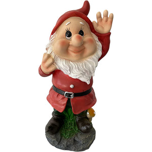 SET DA GIARDINO ESTERNO 8pz POLIRESINA BIANCANEVE H. 44cm CON 7 NANI H. 28cm 6130640