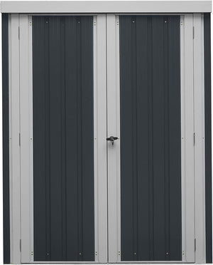 Casetta Big Box Da Giardino in acciaio galvanizzato, misura base 77x140 cm