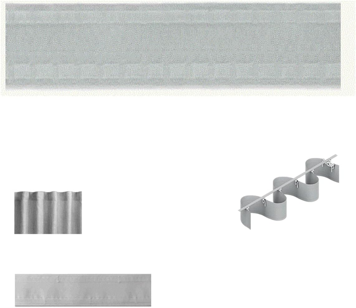 Fettuccia EFFETTO ONDA FET-80TR - Fascia Per Tende Trasparente - Nastro SELF PLEAT TRASPARENTE vendita al metro lineare