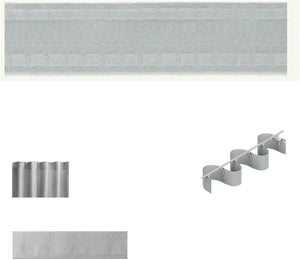 Fettuccia EFFETTO ONDA FET-80TR - Fascia Per Tende Trasparente - Nastro SELF PLEAT TRASPARENTE vendita al metro lineare