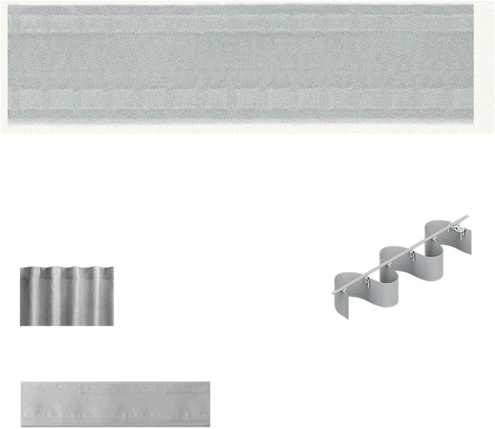 Fettuccia EFFETTO ONDA FET-80TR - Fascia Per Tende Trasparente - Nastro SELF PLEAT TRASPARENTE vendita al metro lineare