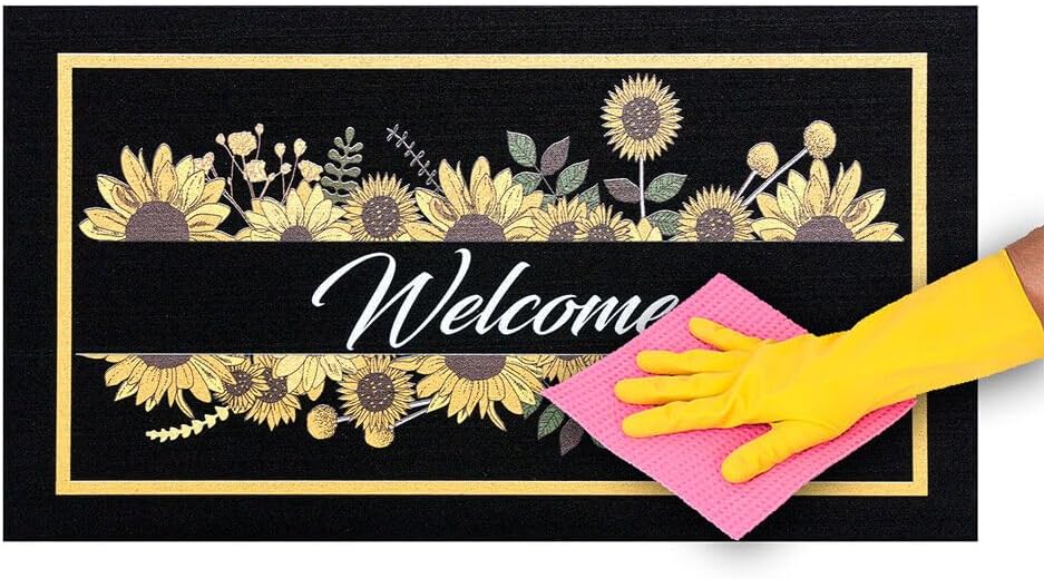 Zerbino Gomma Sostenibile 40X70 Antiscivolo Ingresso Interno Esterno Moderno Dis.K