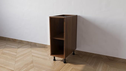 Mobile Base Da 30. Compreso Di Anta H 72 Cm L 30 Cm P 55,5 Cm Compresa Di Piedini 10 Cm colore Noce