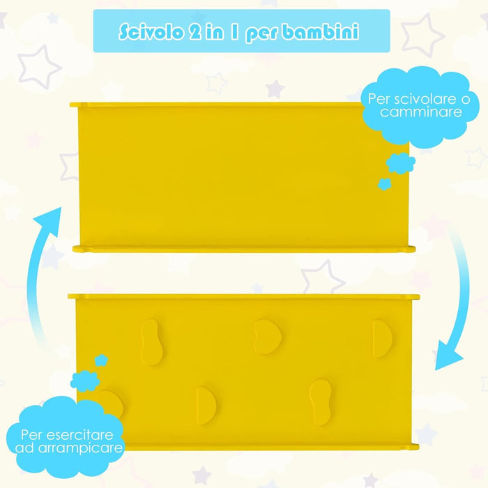 5 in 1 Set da Arrampicata per Bambini, Set Attrezzature da Gioco al Coperto con 2 Triangoli 1 Cubo e 2 Scivoli, per Scivolare e Arrampicarsi, Scala Giochi Arrampicata per Bambini 1+ Anni