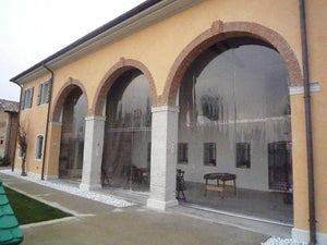 Telo PVC Trasparente IGNIFUGO - Altezza 180cm, Spessore 0.65mm: Resistente, Impermeabile, Vendita al Metro - Ideale per Interni, Esterni