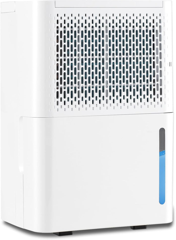 12L Deumidificatore per Casa, Silenzioso ed Efficiente con Modalità Continua/Asciugatura/Auto, Timer 24 Ore, Maniglia Portatile, Ideale per Cantine Bagno e Camere da Letto