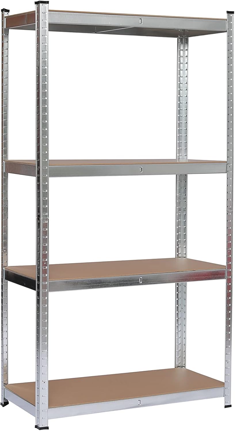 S1851045 - Scaffale in metallo e MDF 4 ripiani L. 120