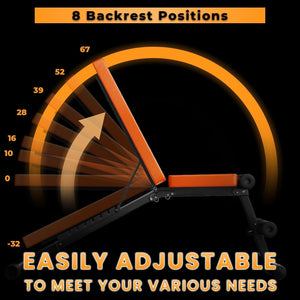 Panca Palestra Pieghevole - RATTANTREE - 300KG/660LB Panca Addominali per l'allenamento della forza in Palestra Casa, Panca Piana Pieghevole Adatto per Casa e Palestra