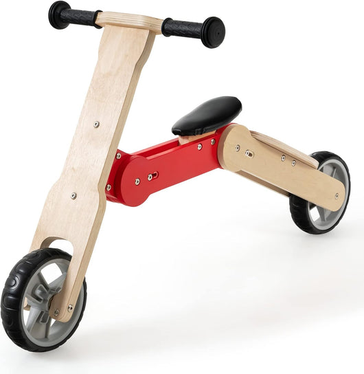 Monopattino Convertibile per Bambini, Monopattino per Bambini e Bambine da Interno con Manubrio Antiscivolo, Sedile Rimovibile e Ruote in Eva a Basso Rumore