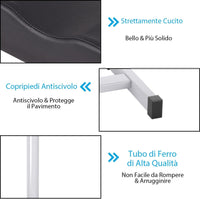 Poggiapiedi Pedicure Manicure, Sgabello Pedicure Estetista Regolabile in Altezza, Poggia Piedi per Pedicure con Cuscino Spesso (Nero)