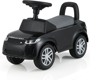 Macchinina Cavalcabile per Bambini, Macchina a Spinta con Clacson, Suoni del Motore e Spazio di Stoccaggio, Auto Giocattolo per Bambini da 1-3 Anni (Nero)