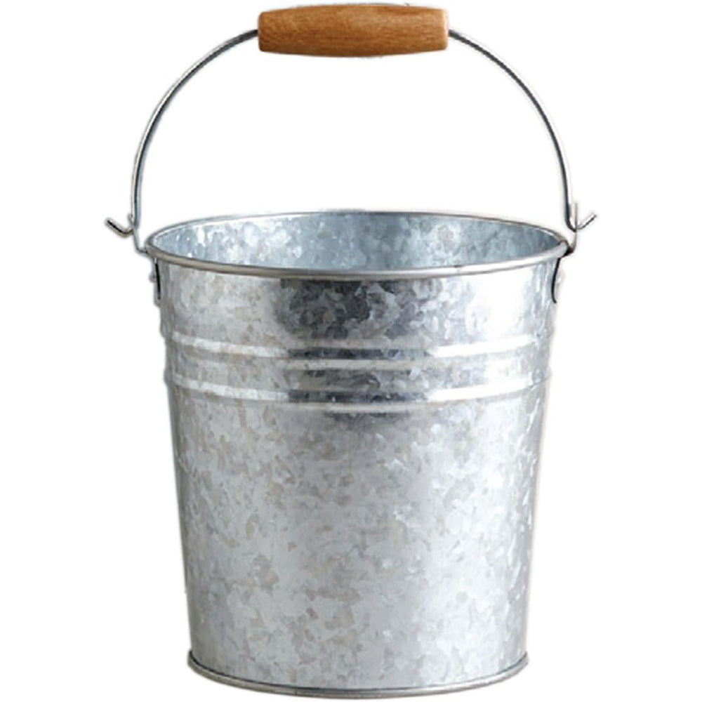 SECCHIO IN METALLO ZINCATO CON MANICO IMPUGNATURA IN LEGNO 10 LT GIARDINO E CASA SEZI000010000