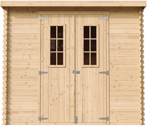 TIMBELA M310C Casetta da Giardino in Legno per Esterni 239x142xA200 cm/2.6m2