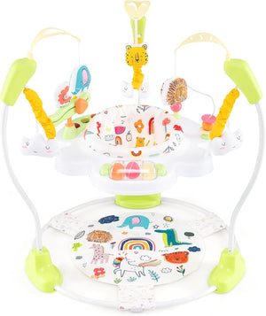 Jumperoo per Bambini, Centro attività Saltella con Altezza Regolabile, Gioco Saltellante con Sedile Girevole a 360°, Saltarello per Neonati con Luci e Suoni per Bambini 6+ Mesi (Giallo)