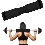 Trade Shop - Barbell Squat Pad Cuscino Bilanciere Collo Per Sollevamento Pesi Squat 45x10 Cm - Nero