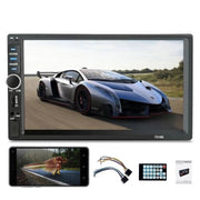 Trade Shop - Bluetooth Autoradio 7" 2 Din Touch Screen Stereo Mp5 Mp3 Media Player 7018b -