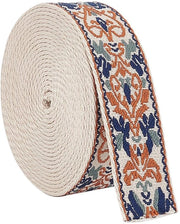 Jacquard Lint 4,57 m - Tonalità Chiaro Caffè - Disegno a Tela Storica - Lint Tessuto - Fibra Polyester - Duraturo e Pieghevole - Lint Stoffa