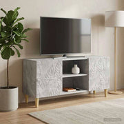 Mobile TV 102 x 34,5 x 50 cm Grigio Cemento 895158