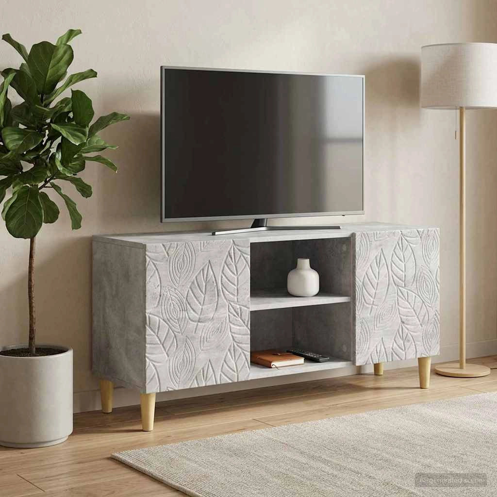 Mobile TV 102 x 34,5 x 50 cm Grigio Cemento 895158