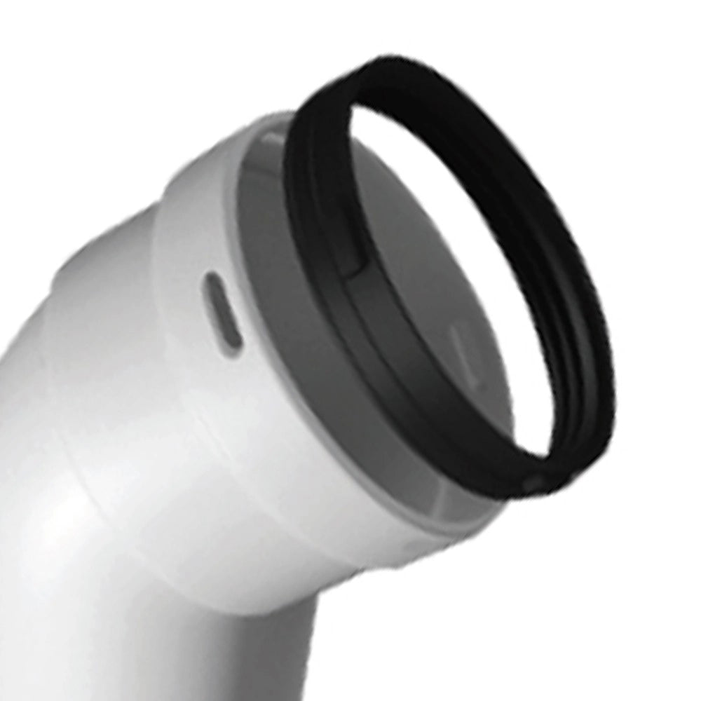 Curva 45 gradi in pp maschio-femmina di d80 mm