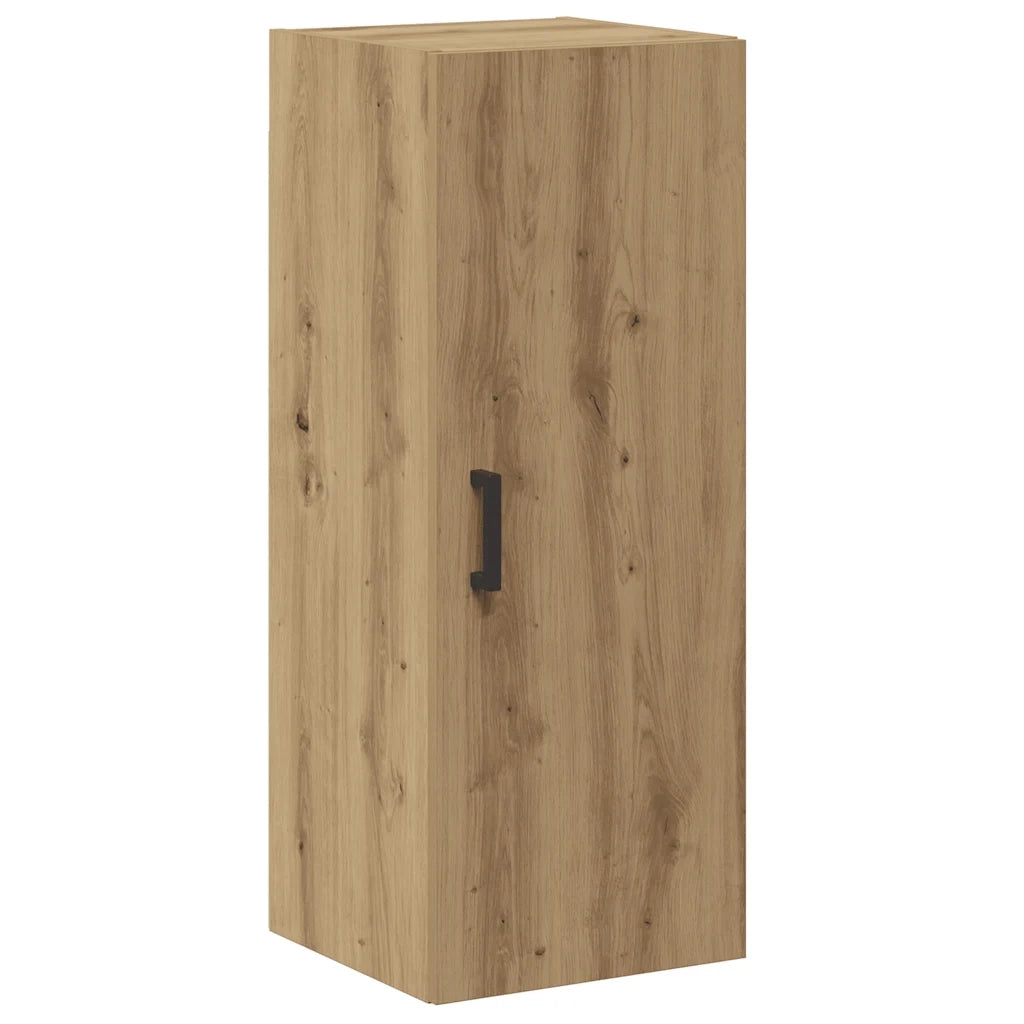 Armadietto a Muro | Mobile a Parete Rovere Artigianale 34,5x34x90 cm in Truciolato