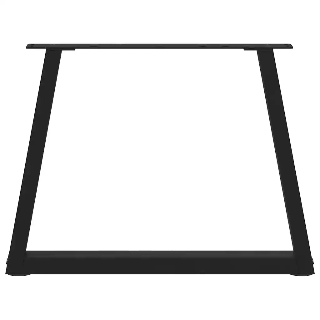 Gambe per Tavolino da CaffÃ¨ a Forma di V 2 pz Nere 70x(42-43,3) cm Acciaio