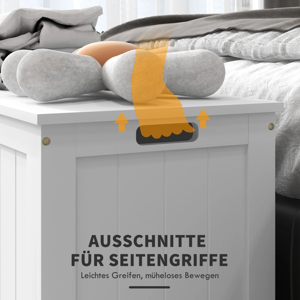 Cassettiera per giocattoli ¨C zephmum ¨C MDF, 81x40x46 cm, bianco