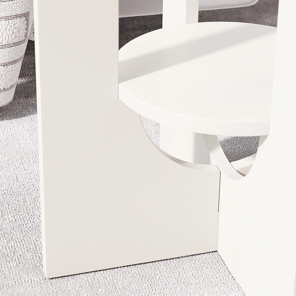 Vicco Tavolino da salotto Bianco 40 x 40 cm