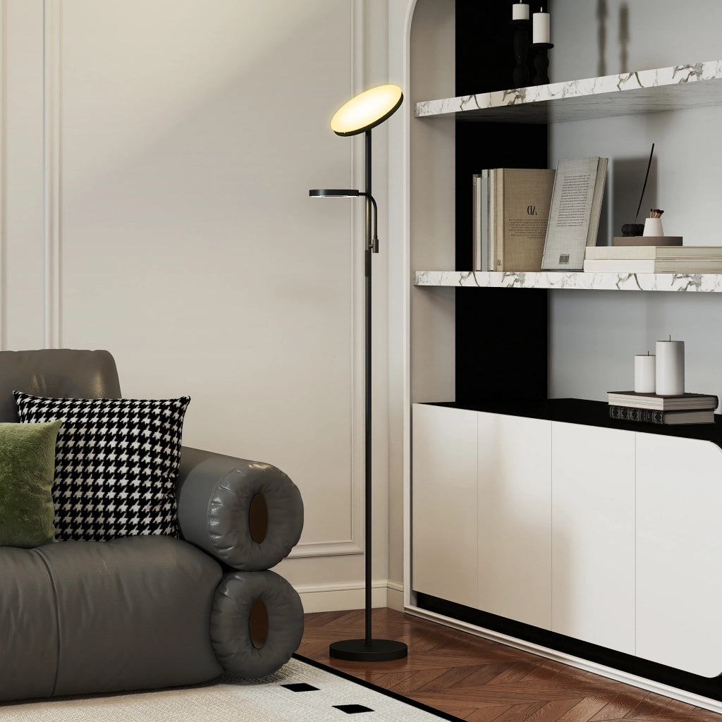 Lampada da terra LED dimmerabile 42W 2700K-6500K ¨C zephmum ¨C 4 colori, telecomando, touch