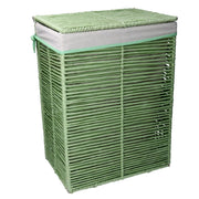 Cestone paper hilary verde chiaro rettangolare pieghevole cm 30x40h55