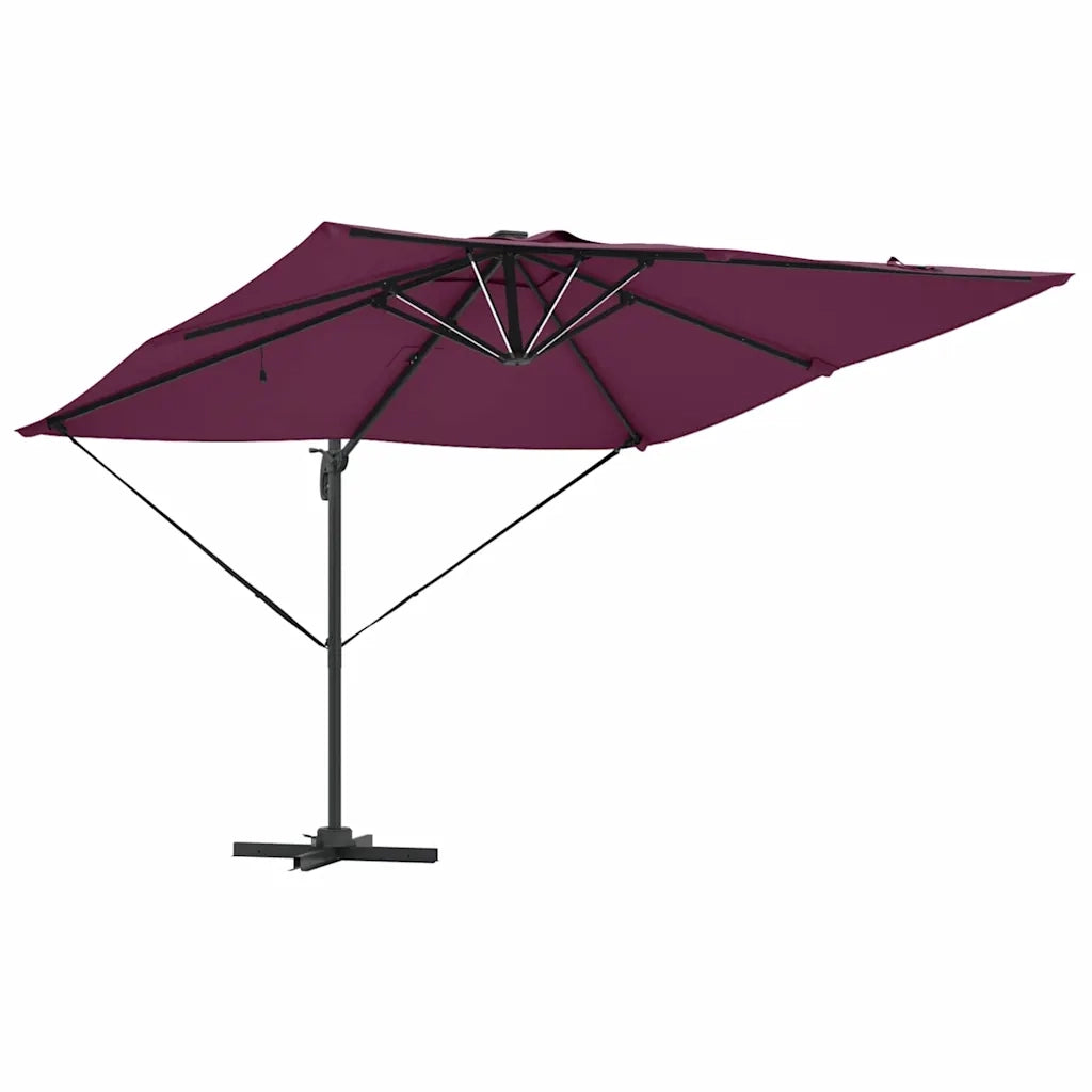 Ombrellone Rosso Bordeaux 286 x 284 x 270 cm 42003325