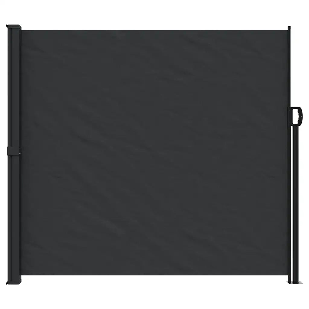Tenda da Sole | Tenda parasole Laterale Retrattile Nera 180x600 cm