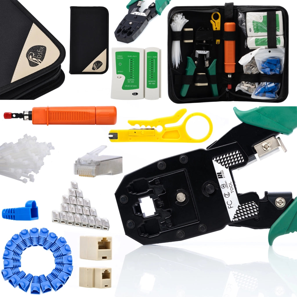 Professionelles RJ45 Netzwerk-Installations- und Wartungsset | 10-tlg, 146 Teile