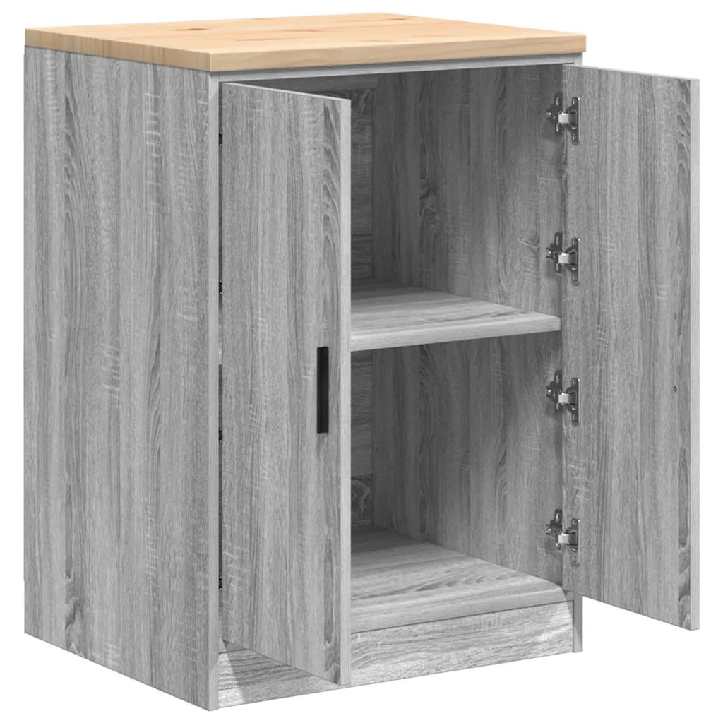 Armadietto da Garage Grigio Sonoma 60x51x85 cm